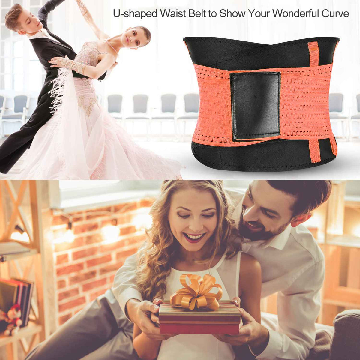 U-Shaped Slimming Waist Belt Body Abdominal Shapewear Sport Tummy Cincher Bands Office Ladies Postpartum Mothers