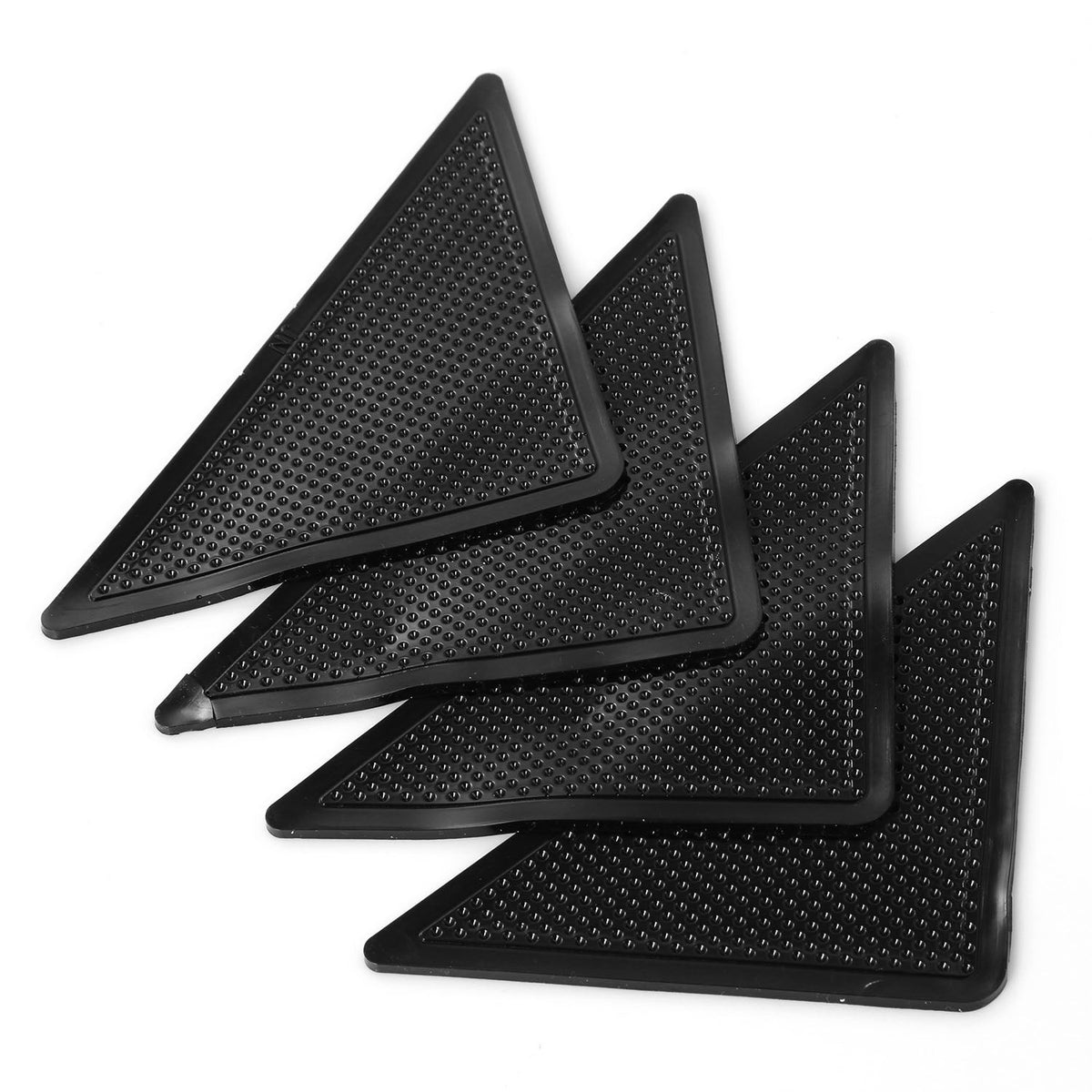 8Pcs Area Rug Gripper Pad Non Slip Anti Curling Carpet Mat Gripper Self- Adhesive Reusable Washable Renewable Hard Wood Floor Safe