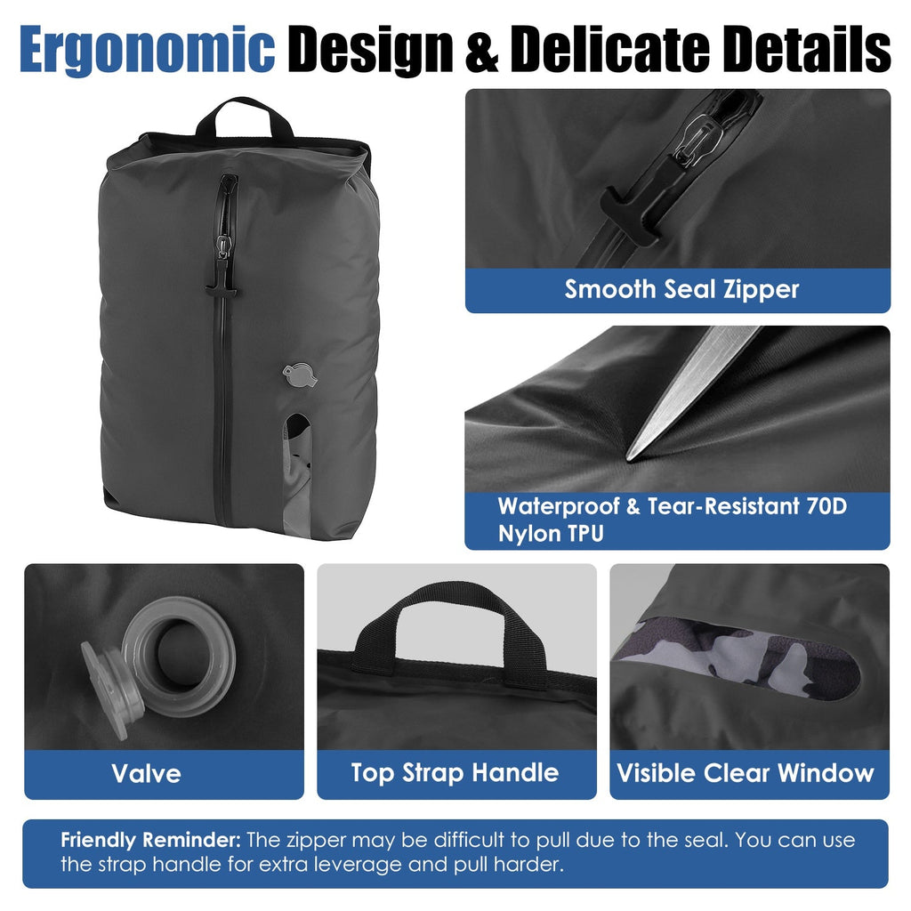 17L Vacuum Storage Bags with Rechargeable Pump (2-Pack)