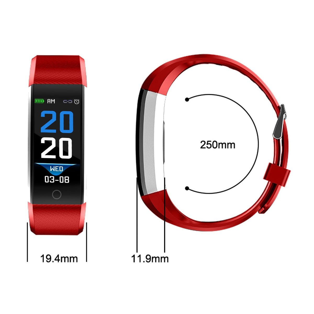 0.96\'\' Fitness Tracker Activity Tracker w/Heart Rate IP67 Waterproof Smart Band Blood Oxygen Sleep Monitor Pedometer Sedentary Reminder Call Message