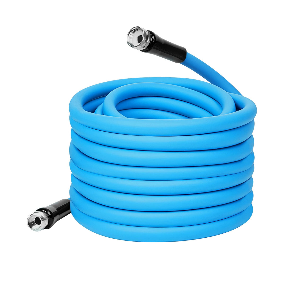 25FT/50FT 5/8" Non-Expanding Flexible Garden Hose Heavy Duty PVC Water Hose Leak-Resistant Kink-Free All-weather Burst 500PSI