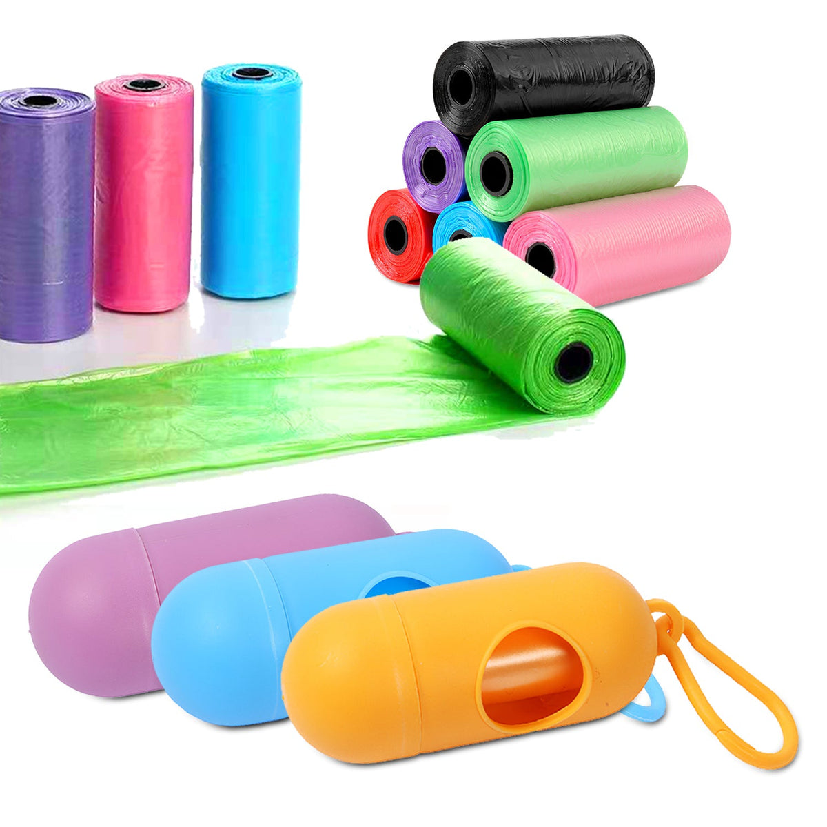 GBruno 10 Rolls 150 Count Dog Waste Bags