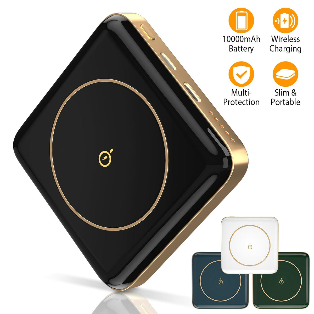 Magnetic Wireless Power Bank 10000mAh Magnetic Portable Charger MagSafe Wireless Power Bank Fit for IOS Phones 14/13/12/11 Series