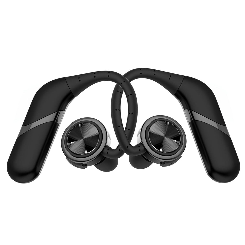 True Wireless Earbuds Wireless V5.0 Stereo Earphones IPX6 Waterproof Headphones 11Hrs Playtime Deep Bass w/ Mic Headsets