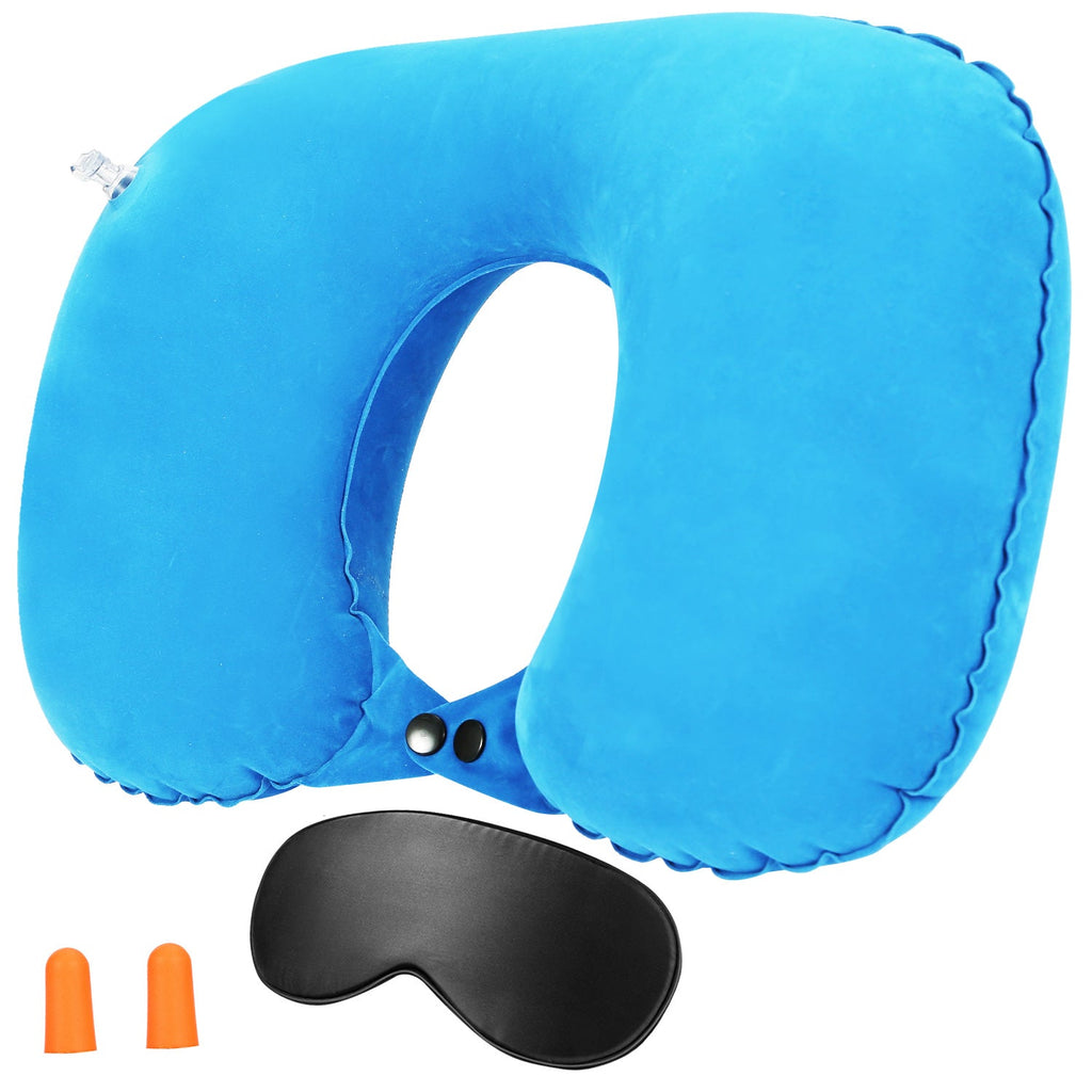 Travel Pillow Inflatable U Shape Neck Pillow Neck Support Head Rest Office Nap Car Airplane Cushion