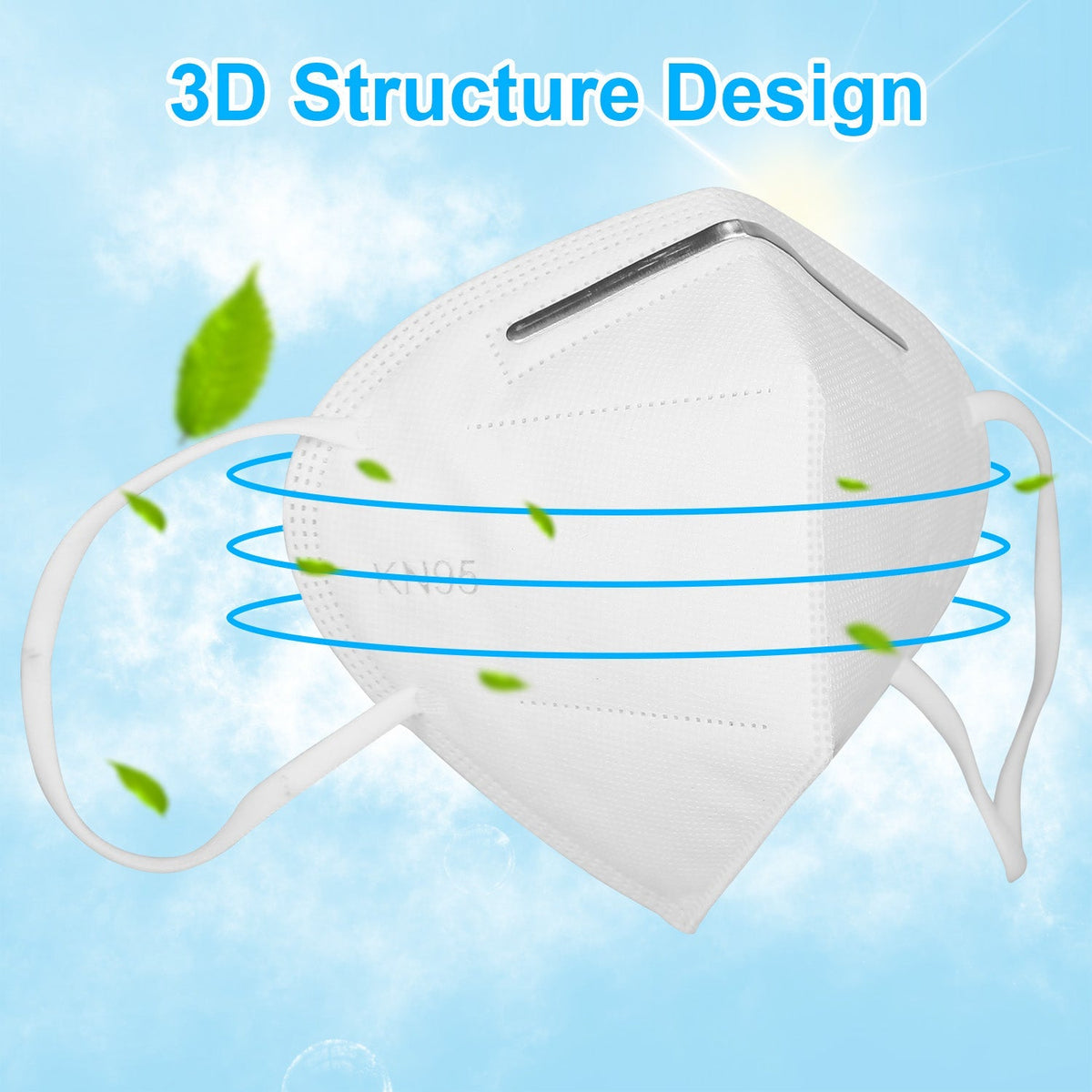 10 PCS Disposable KN95 Mask FFP2 Soft Breathable Protective Mask 95% Filtration Safety Masks Non-woven Fabric Face Mouth Mask