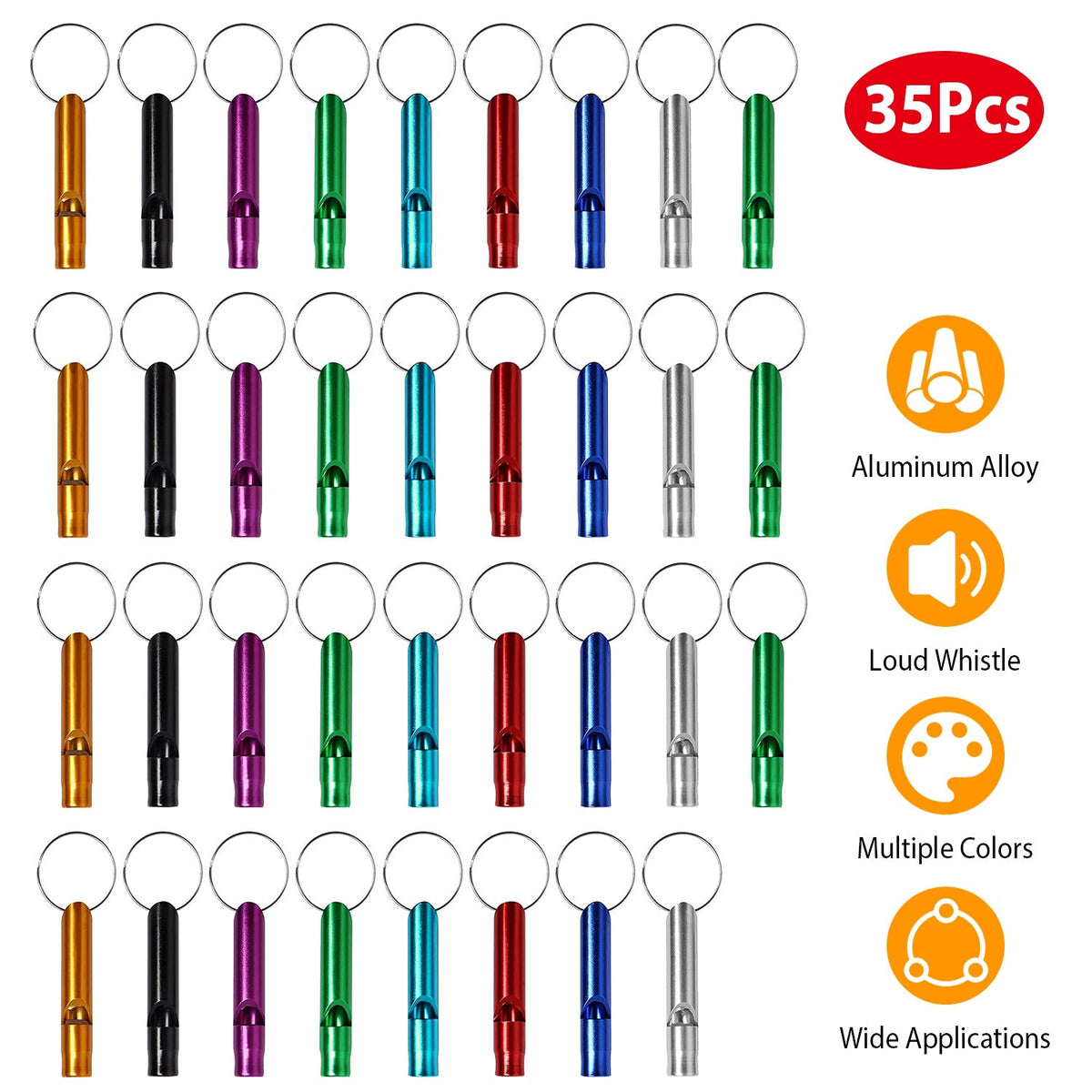 GBruno 35Pcs Emergency Whistles
