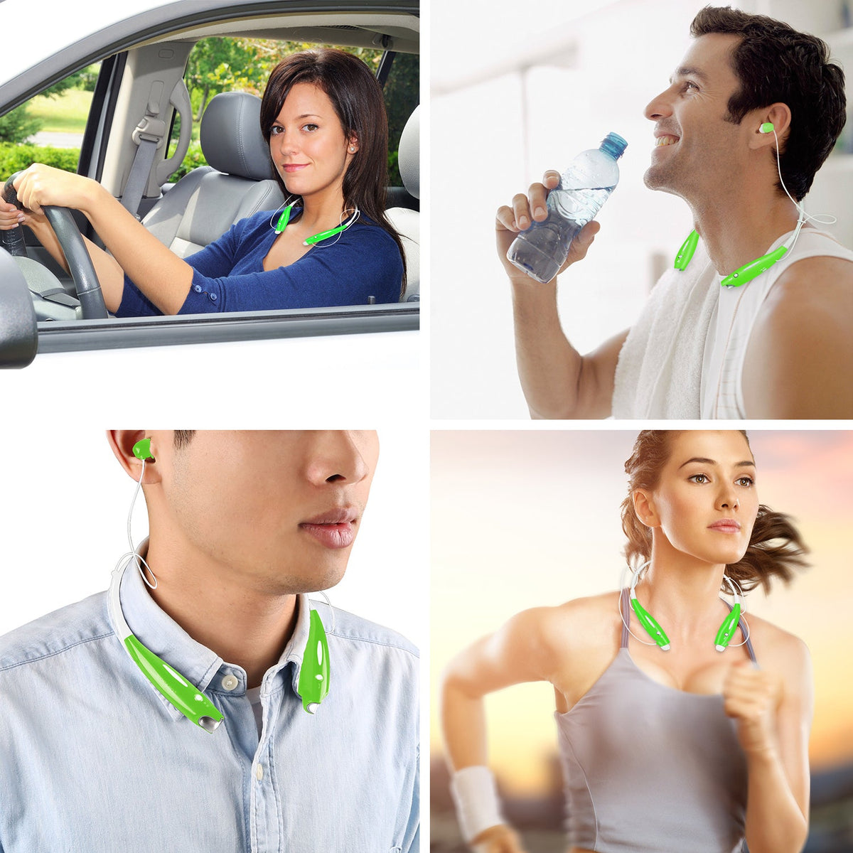 KOCASO Wireless Sports Stereo Hands Free Headset for Phone and Tablet