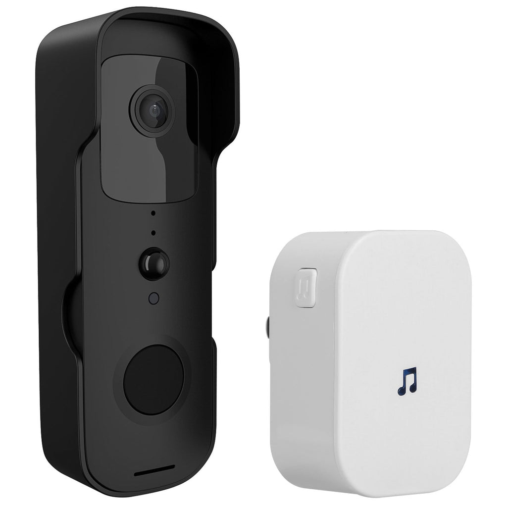 Wireless Smart Wi-Fi Video Doorbell Security Phone Doorbell Intercom Camera Two Way Audio Night Vision 1080P Motion Detection Battery Operated