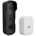 Wireless Smart Wi-Fi Video Doorbell Security Phone Doorbell Intercom Camera Two Way Audio Night Vision 1080P Motion Detection Battery Operated