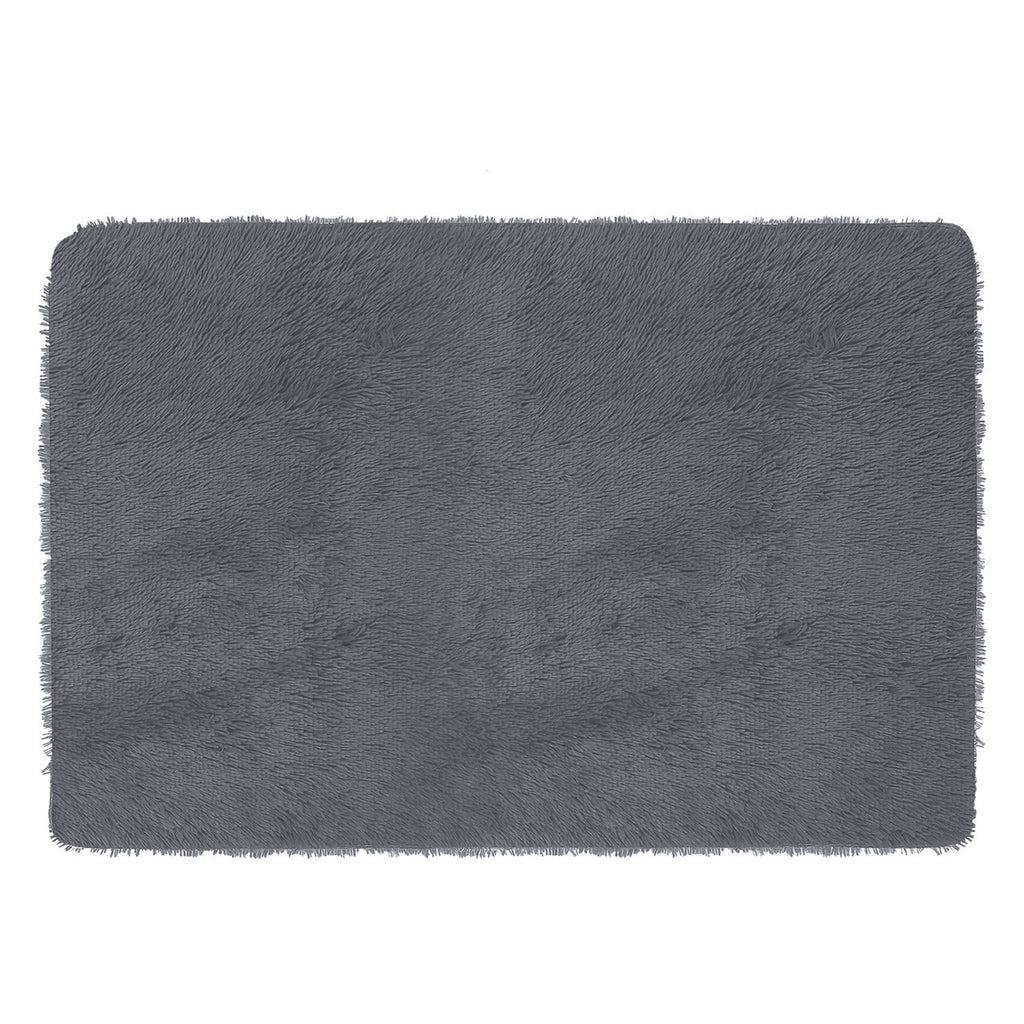 Fluffy Bedroom Rug 4Õ x 2.6Õ Anti-Skid Shaggy Area Rug Decorative Floor Carpet Mat for Nursery Bedroom Living Room