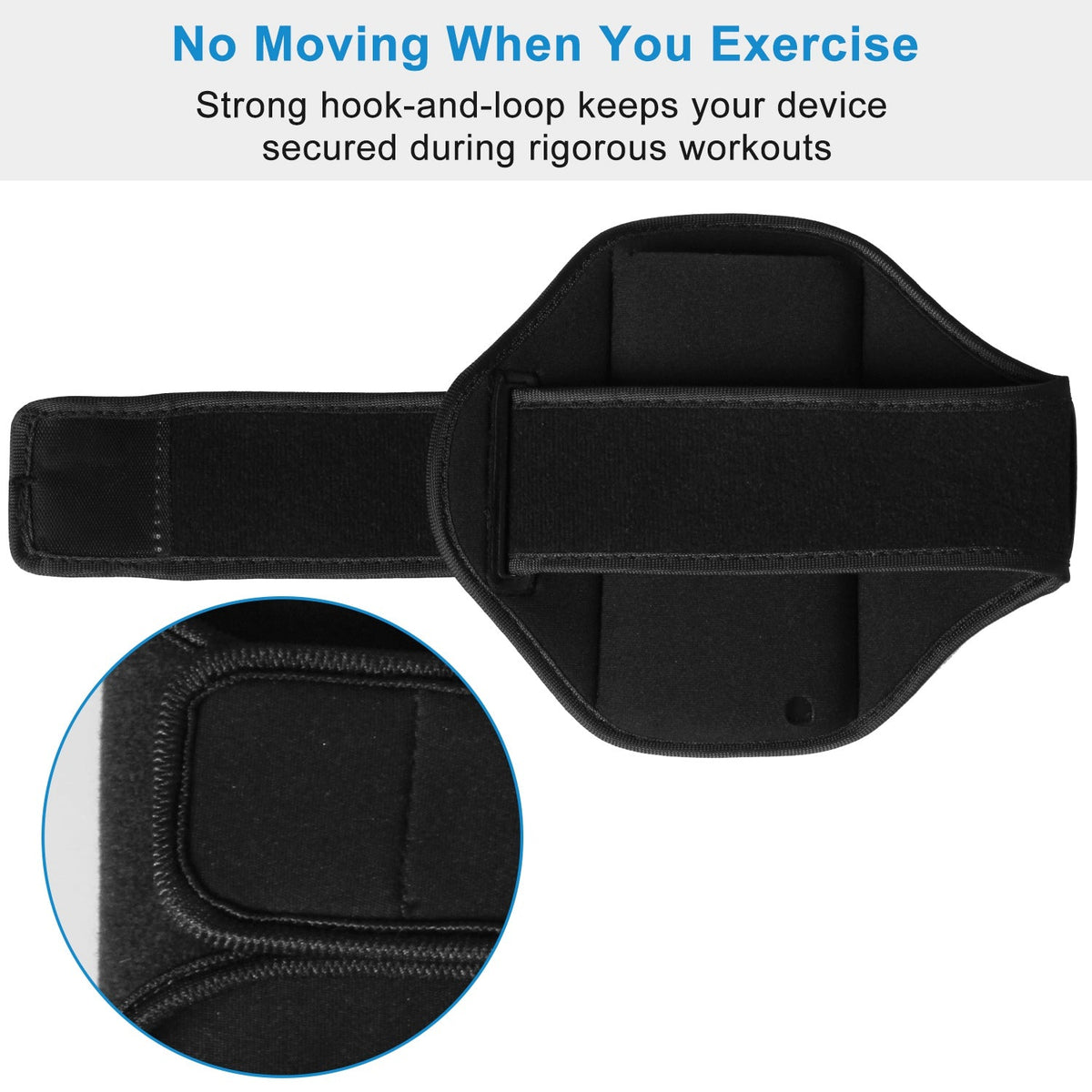 Phone Armband Case Adjustable Sweat-Resistant Armband Phone Holder Fit for iPhone5 Or Cellphones Under 4in For Running Jogging Riding Hiking Gym