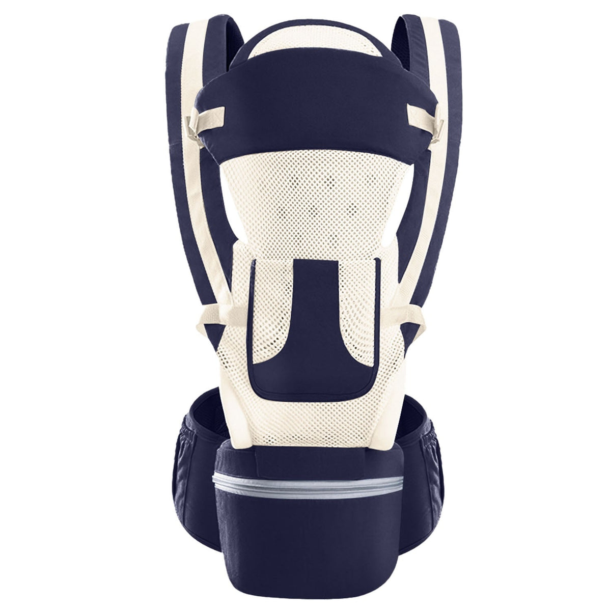 Multifunctional Baby Carrier With Hip Seat Head Hood Front Back Side Carrying All Position Ergonomic Adjustable Infant Carrier For 0-4 Years Old Newbo