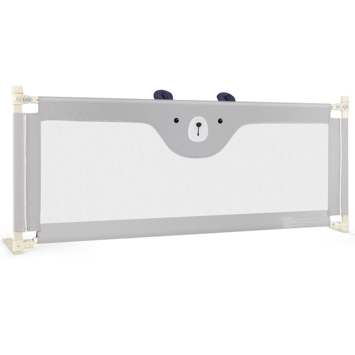 Vertical Lifting Baby Bedrail Guard with Double Safety Child Lock