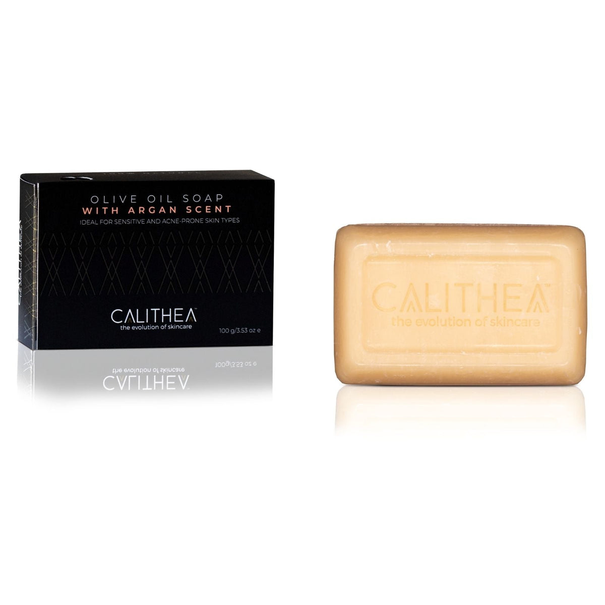 Olive Oil Soap with Argan: 100% Natural Content - 100g
