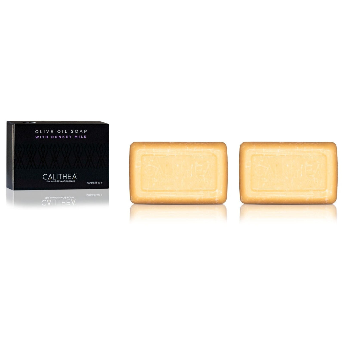 Olive Oil Soap with Donkey Milk: 100% Natural Content - 100g - 2-Pack