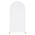 Arch Backdrop Stand Cover 3.28x6.56FT White Spandex Fitted Wedding Arch Cover Elastic Double-Sided Background Covering…