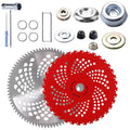 10" x 80T 9" x 36T Carbide Tip Brush Cutter Blades with Universal Adapter Kit Alloy Steel Blades Compatible with Brush…