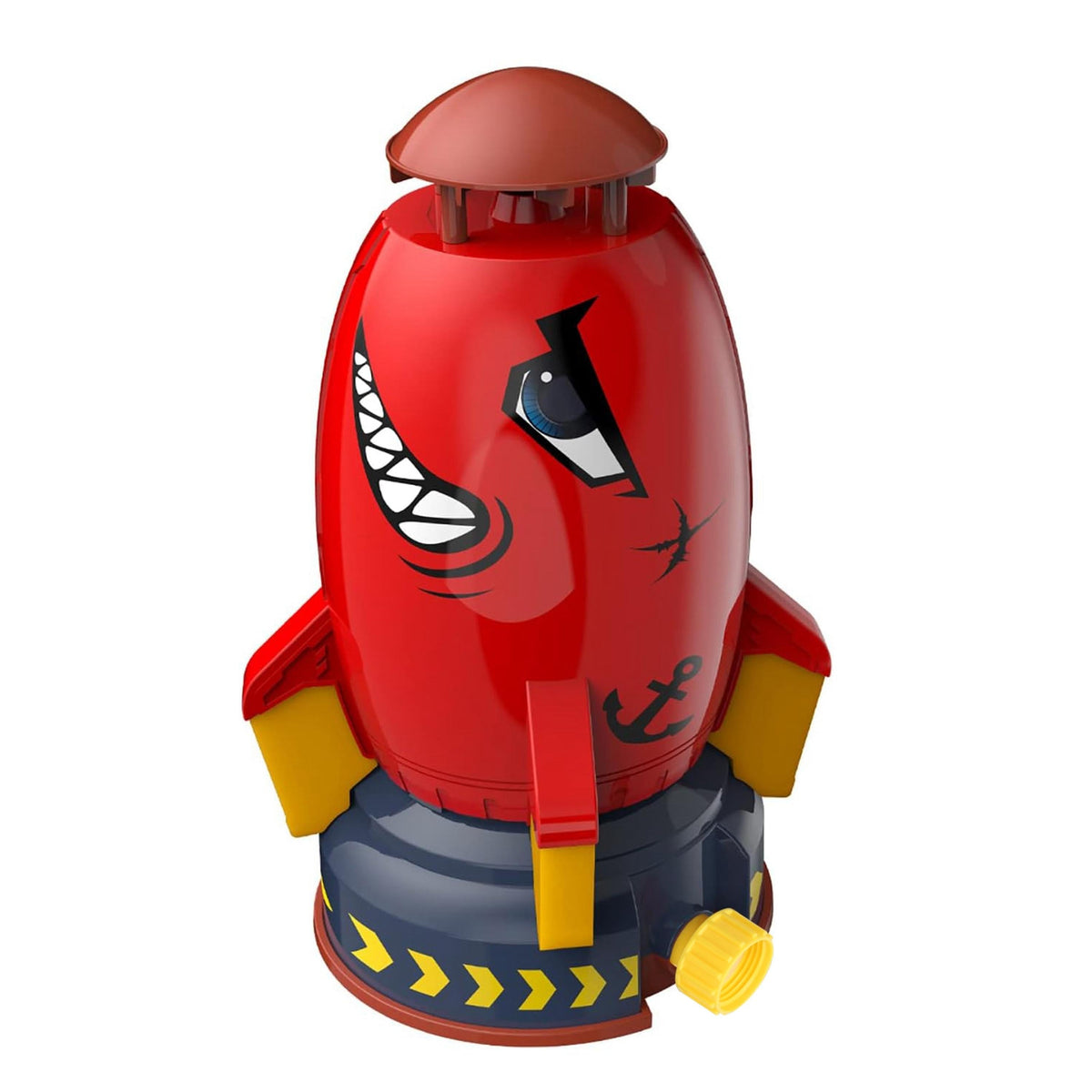 Rocket Sprinkler Launcher Outdoor Water Sprinkler Flying Splashing Fun Toys Summer Water Toy 360° Rotation for 3+ Years Old Boys Girls for Yard Pool G