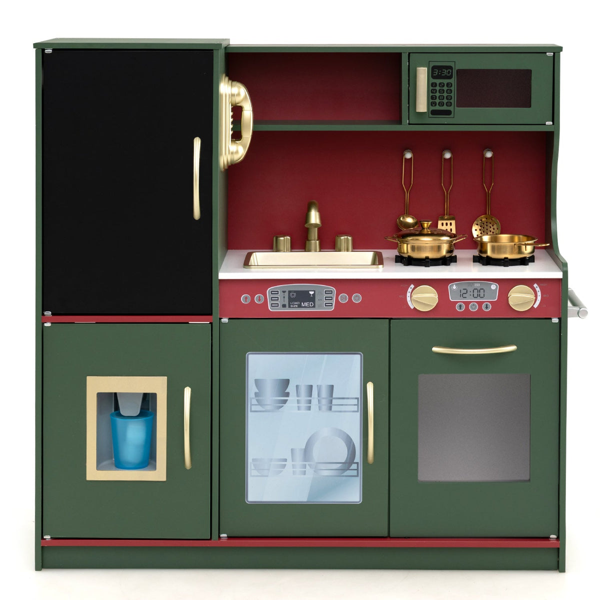 Toddler Pretend Play Kitchen for Boys and Girls 3-6 Years Old-Pink
