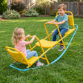 Outdoor Kids Seesaw Swivel Teeter for 3 to 8 Years Old-Red