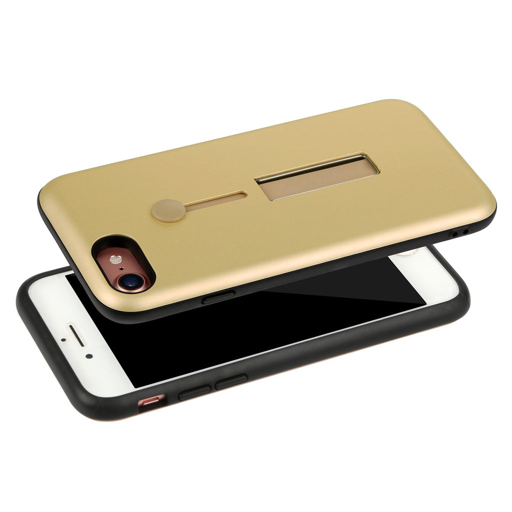 Finger Strap Phone Case for iPhone  8 Drop-prot ection Finger Ring Rugged Phone Case with Kickstand Dual Layer Case
