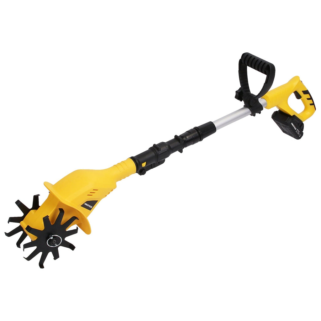Cordless Electric Garden Tiller Cultivator With 20V Rechargeable Battery 3.93In Width 6.69In Depth 250RPM Max For Garden Yard Farm Lawn