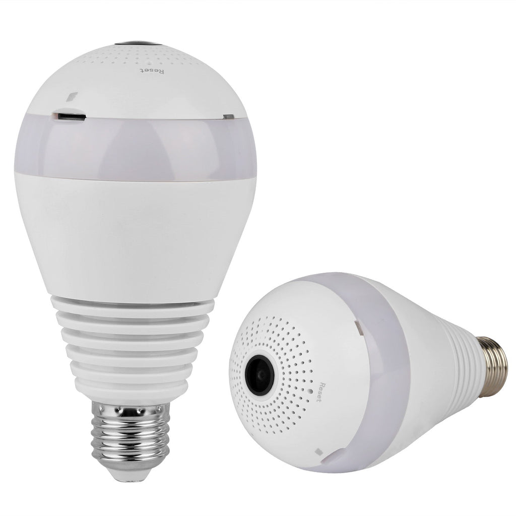 WiFi Light Bulb Camera 960P Security Camera 360¡ Fisheye Lens Panoramic Motion Detection IR Night Vision