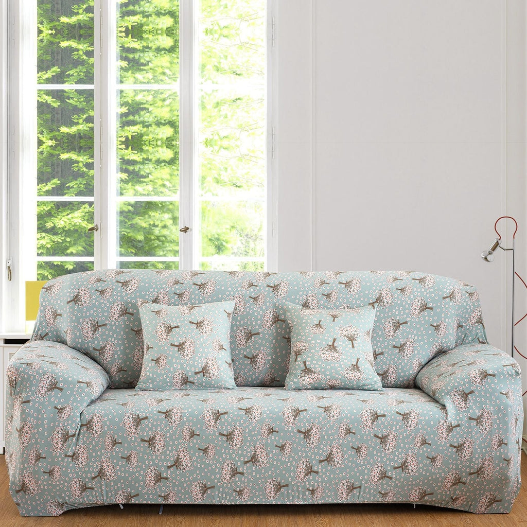 Sofa Cover Printed Stretch Sofa Furniture Cover Soft Sofa Slipcover Polyester Furniture Protector Cover