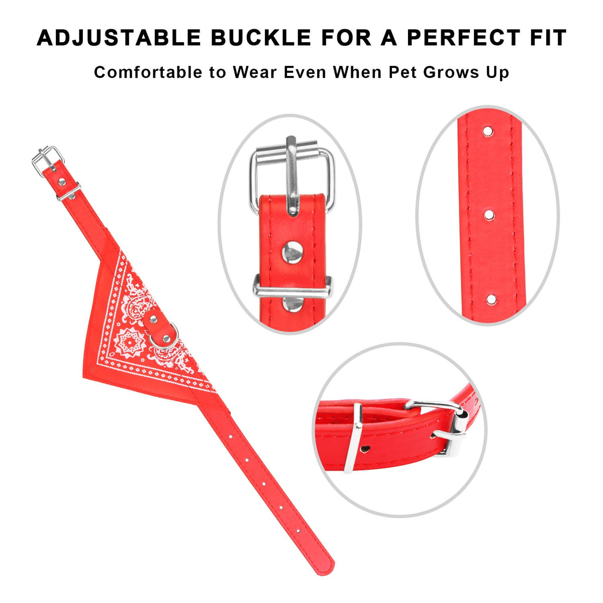 Adjustable Pet Bandana Collar