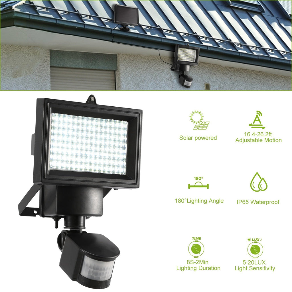Solar Lights 1000lm Wall Lights Solar Flood Lights w/ Light Sensitivity 120¡ Motion Sensor IP65 Waterproof 180¡Illumination Lamps for Garage Garden Fr