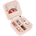 Mini Jewelry Storage Box Portable Ring Earring Necklace Storage Travel Case PU Leather Jewelry Organizer Gift