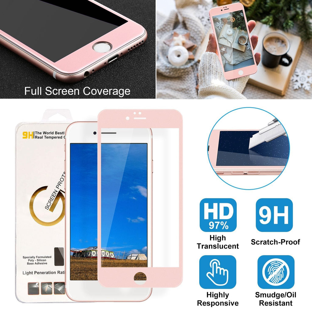 Screen Protector for iPhone 6 Plus 3D Edge Tempered Glass Phone Screen Saver HD Anti-Scratch Tempered Glass Film