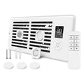 Register Booster Fan Smart AC Vent Booster Fan Fits 4" x 10" Register Holes with 3 Modes 10 Speeds 2H/4H Timer LCD Screen 2 Scent Diffuser Slots Remot