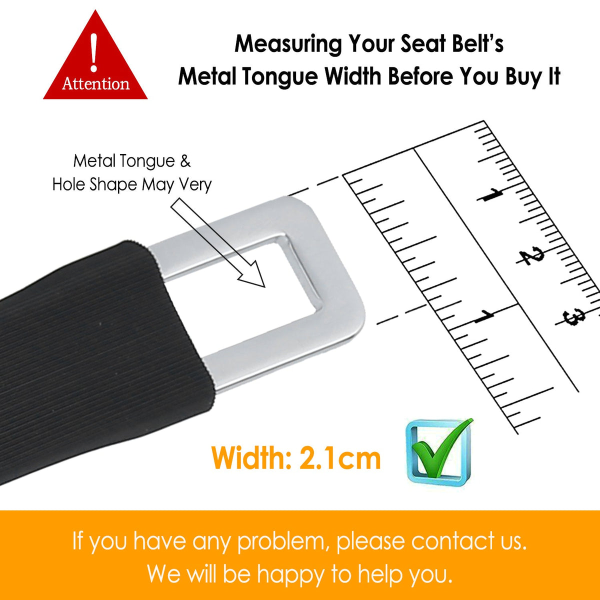 2Pcs Car Seat Belt Extender 9in Buckle Tongue Webbing Extension Safety Belt Auto Belt Clip Lengthening