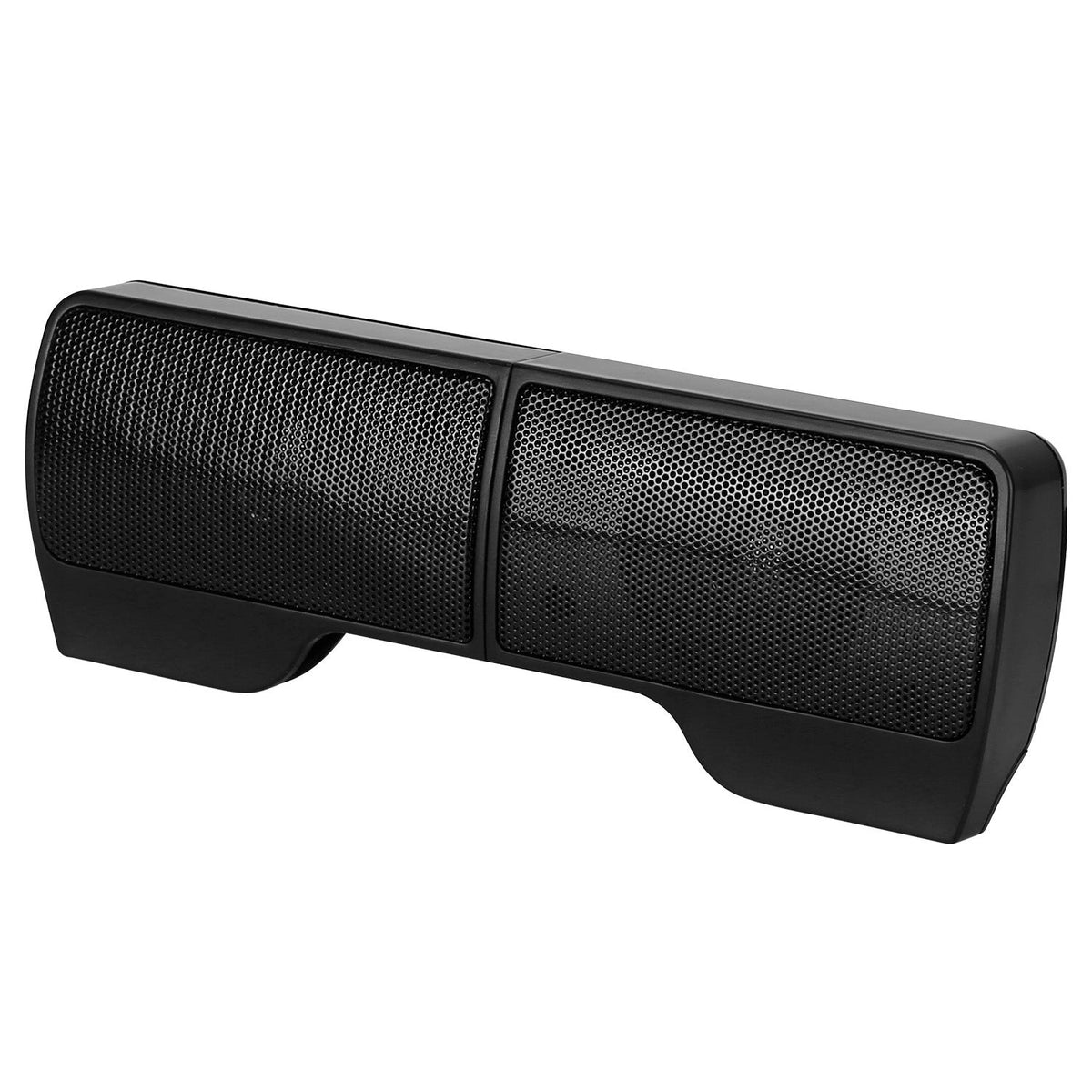 Clip-On Computer Sound Bar Portable USBÊStereo Mini Wired Speaker w/ Volume Control 3.5mm Jack For Desktop Computer Laptop Notebook PC Tablets Plug An