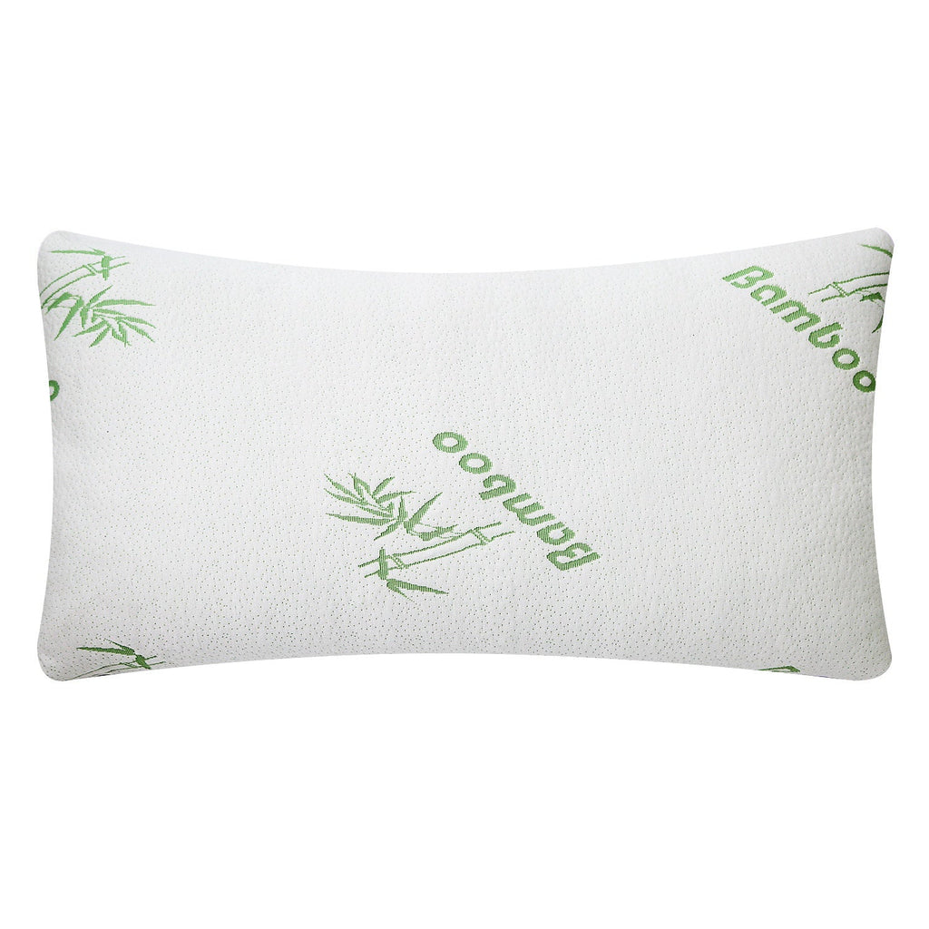 Bamboo Memory Foam Pillow Hypoallergenic Bed Pillow For Head Neck Rest Sleeping Shredded Pillow W/ Washable Cover
