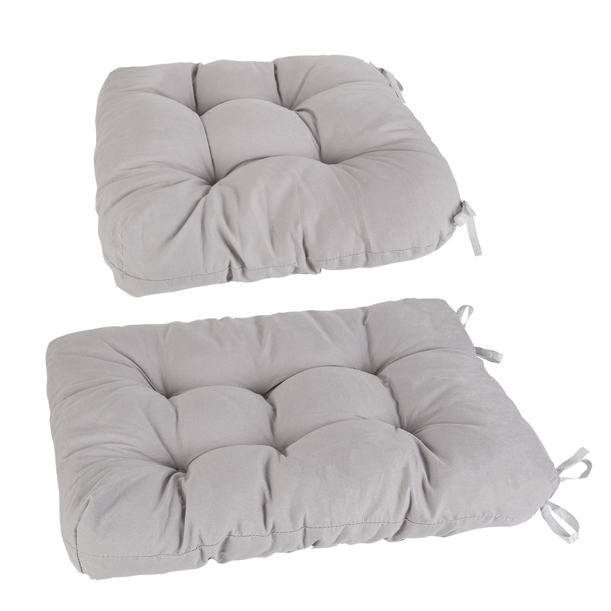2Pcs Rocking Chair Cushion Upper And Lower Back And Seat Sets with Non-Slip Ties Polyester Fiber Filling Comfortable for Indoor Home Office Car