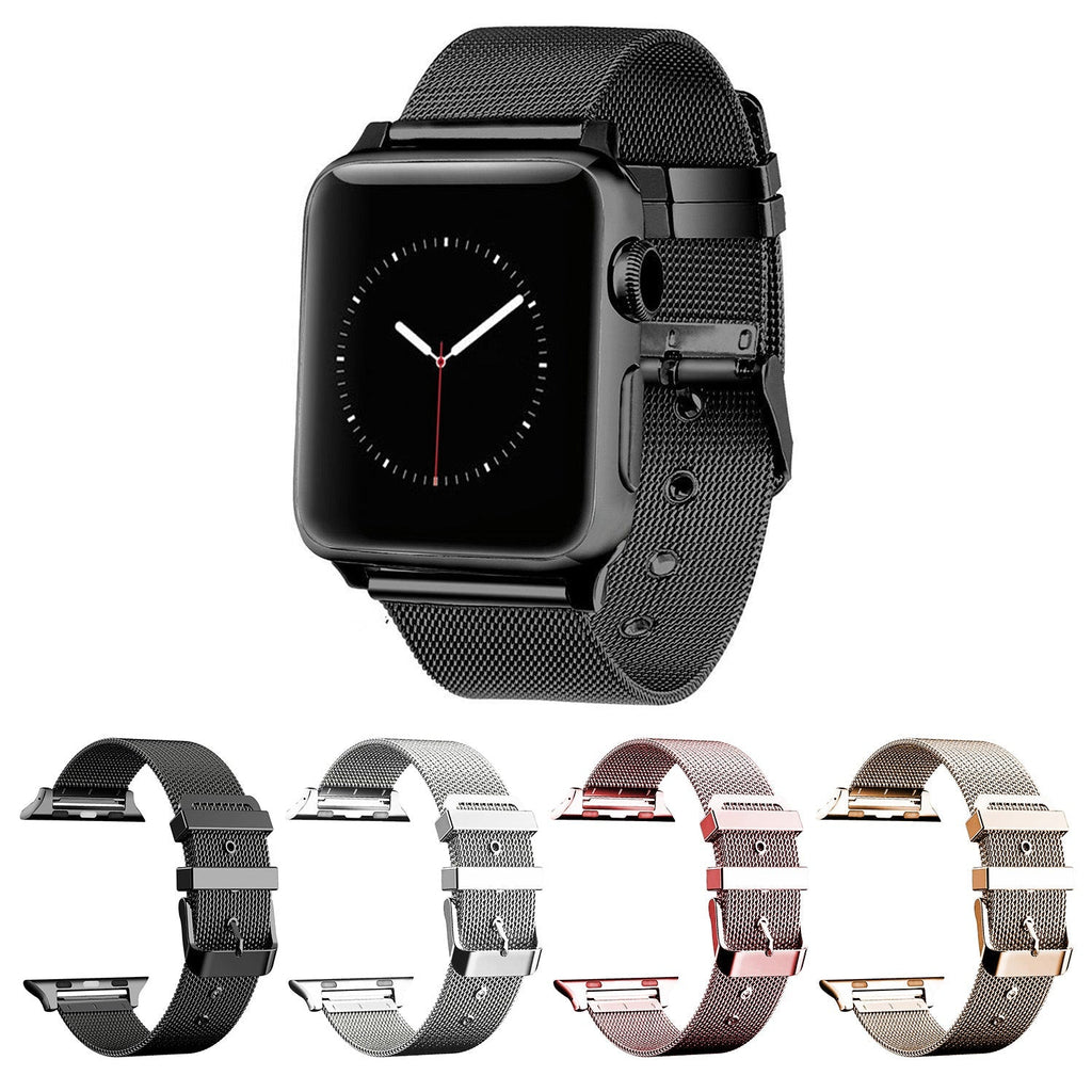 Stainless Steel Classic Buckle Band Replacement for 42MM Apple Watches Series 1/2/3