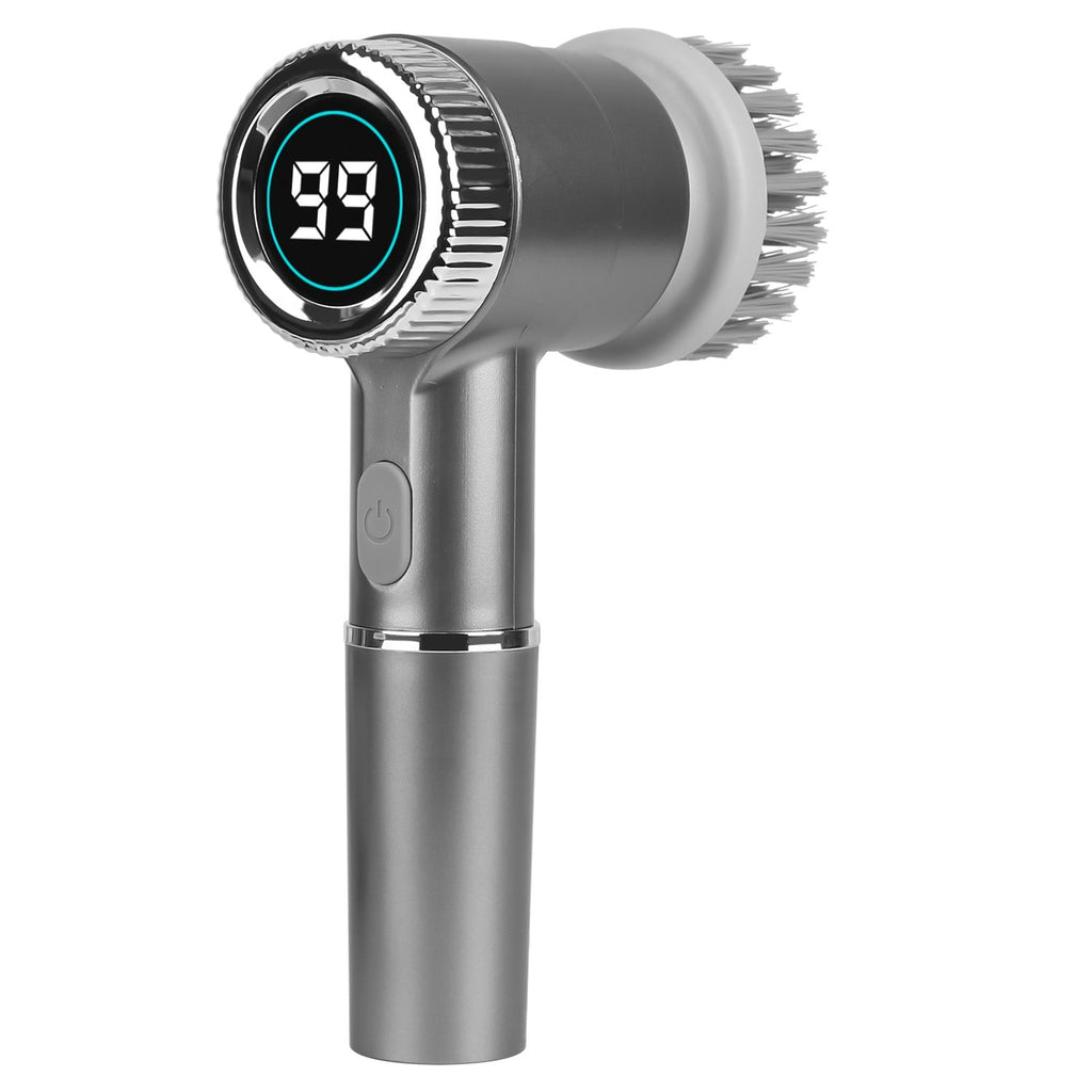 Electric Spin Scrubber Cordless Handheld Rechargeable Cleaning Brush With 5 Replaceable Heads IPX7 Waterproof 3 Speeds Handheld Spin Scrubber For Tub