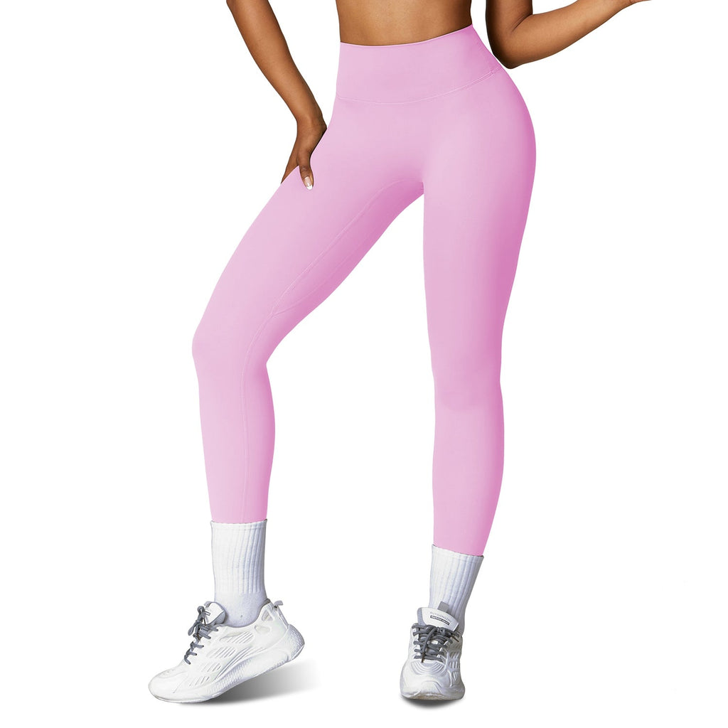 Women\'s High Waist Workout Leggings Tummy Control Compression Yoga Tight Pants Gym Pants Athletic Running Leggings with 25In Inseam No Front Seam
