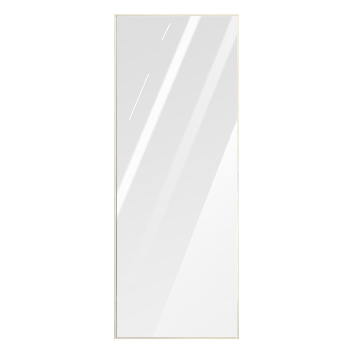 Full Length Mirror 63x18.9in Aluminum Alloy Wall Mirror Free Standing Floor Mirror Hanging Leaning Against Wall for Dressing Bedroom Living Room