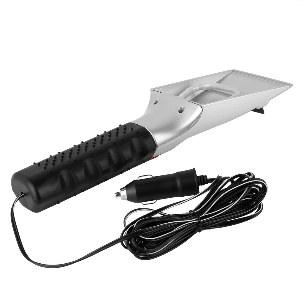 12V Car Electric Heated Ice Snow Scraper Window Ice Remover w/Squeegee 14FT Cable