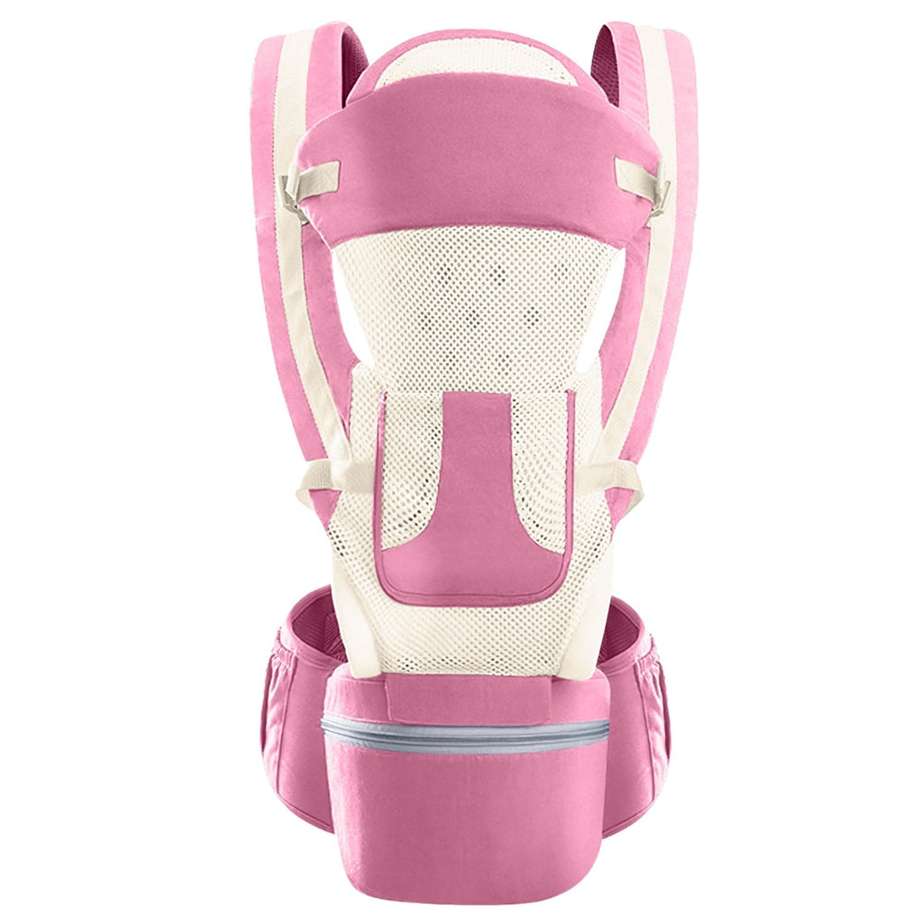 Multifunctional Baby Carrier With Hip Seat Head Hood Front Back Side Carrying All Position Ergonomic Adjustable Infant Carrier For 0-4 Years Old Newbo