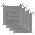4Pcs Chair Cushion Pads Pillow 15.75x15.75x2.37in Soft Tie On Square Sitting Mats For Home Office Car Sitting Travel