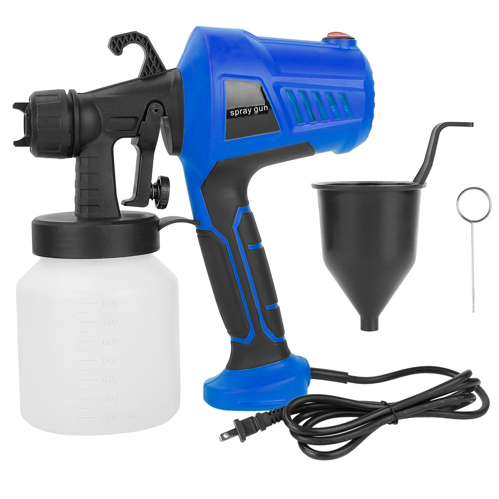 700W Electric Paint Sprayer Handheld HVLP Spray Painter Painting Spray Gun For Fences Brick Walls w/ 3 Spray Patterns 800ML Detachable Cup