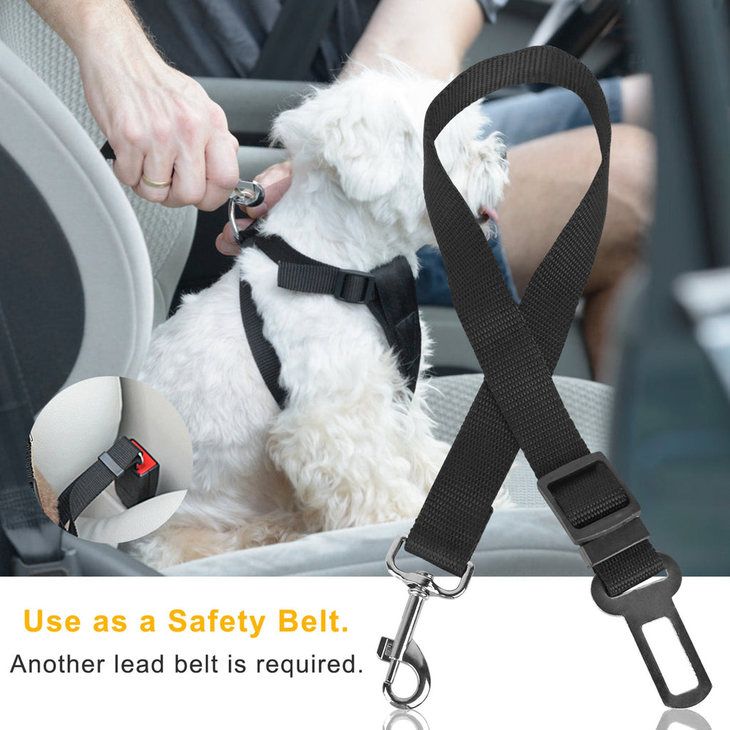 2-Pack Adjustable Pet Car Seat Belts