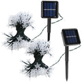 2Pcs Solar Powered String Lights 39.3FT 100LED Beads Fairy Star Lights IP65 Waterproof Decorative Garden Party Christmas Tree Stake Lamps w/ 8 Lightin