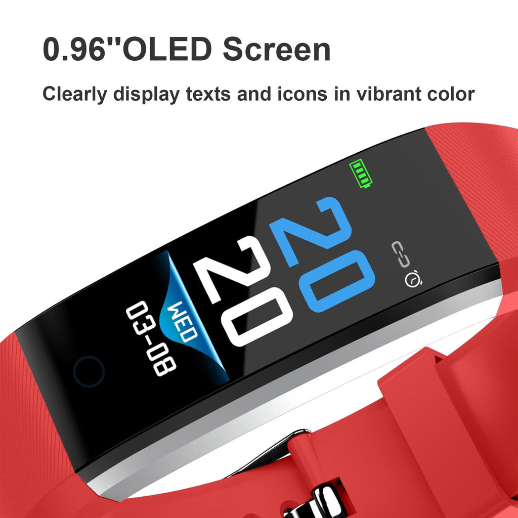 0.96\'\' Fitness Tracker Activity Tracker w/Heart Rate IP67 Waterproof Smart Band Blood Oxygen Sleep Monitor Pedometer Sedentary Reminder Call Message