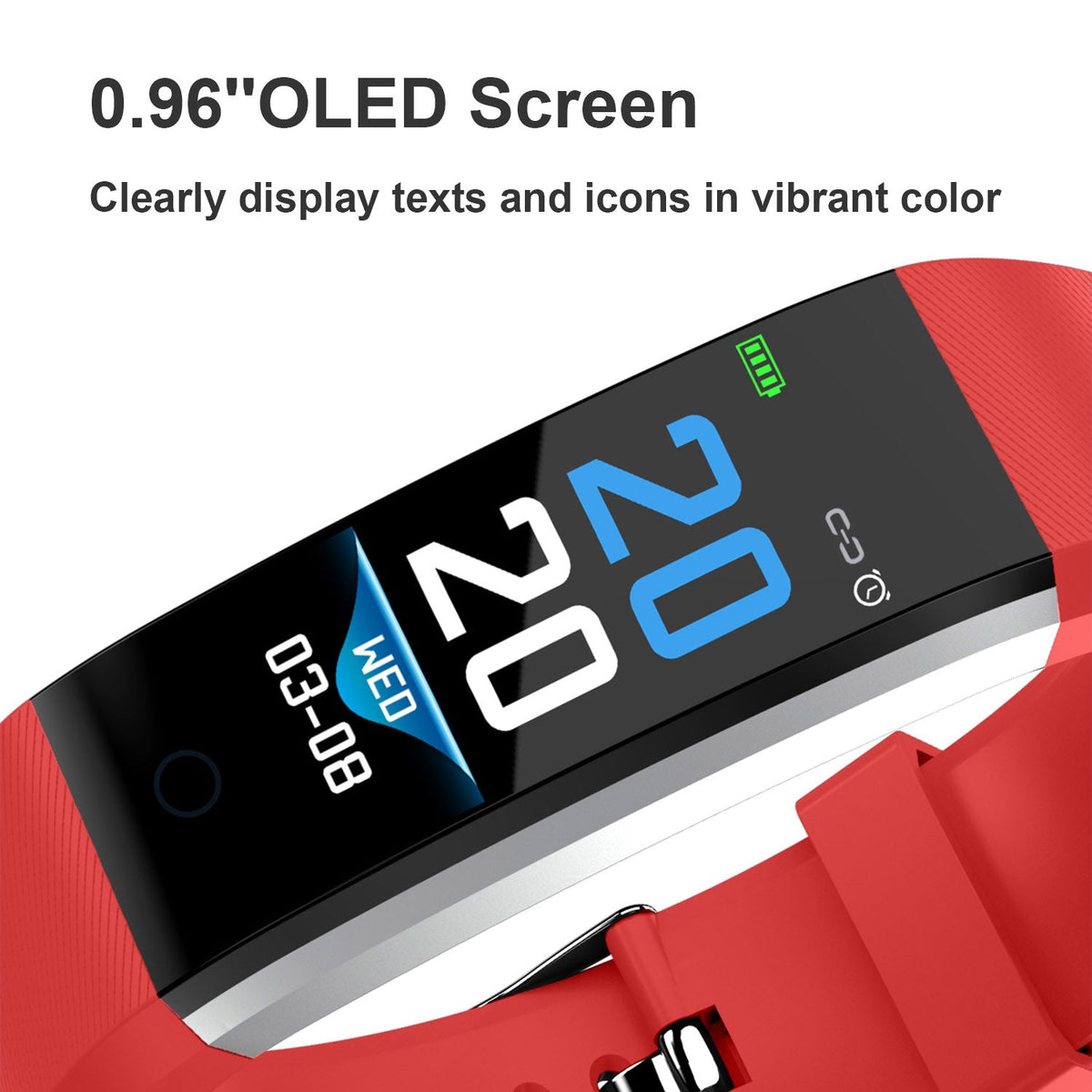 0.96\'\' Fitness Tracker Activity Tracker w/Heart Rate IP67 Waterproof Smart Band Blood Oxygen Sleep Monitor Pedometer Sedentary Reminder Call Message